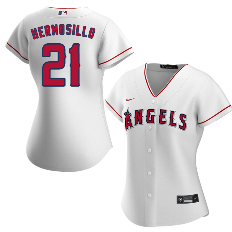 Nike Women #21 Michael Hermosillo Los Angeles Angels Baseball Jerseys Sale-White